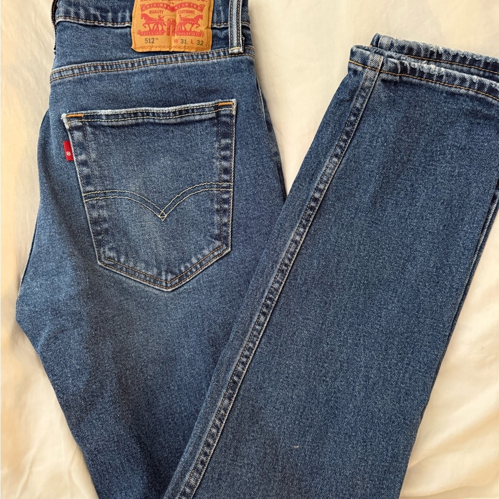 Men’s Levi's Classic Blue Jeans with Tan Label